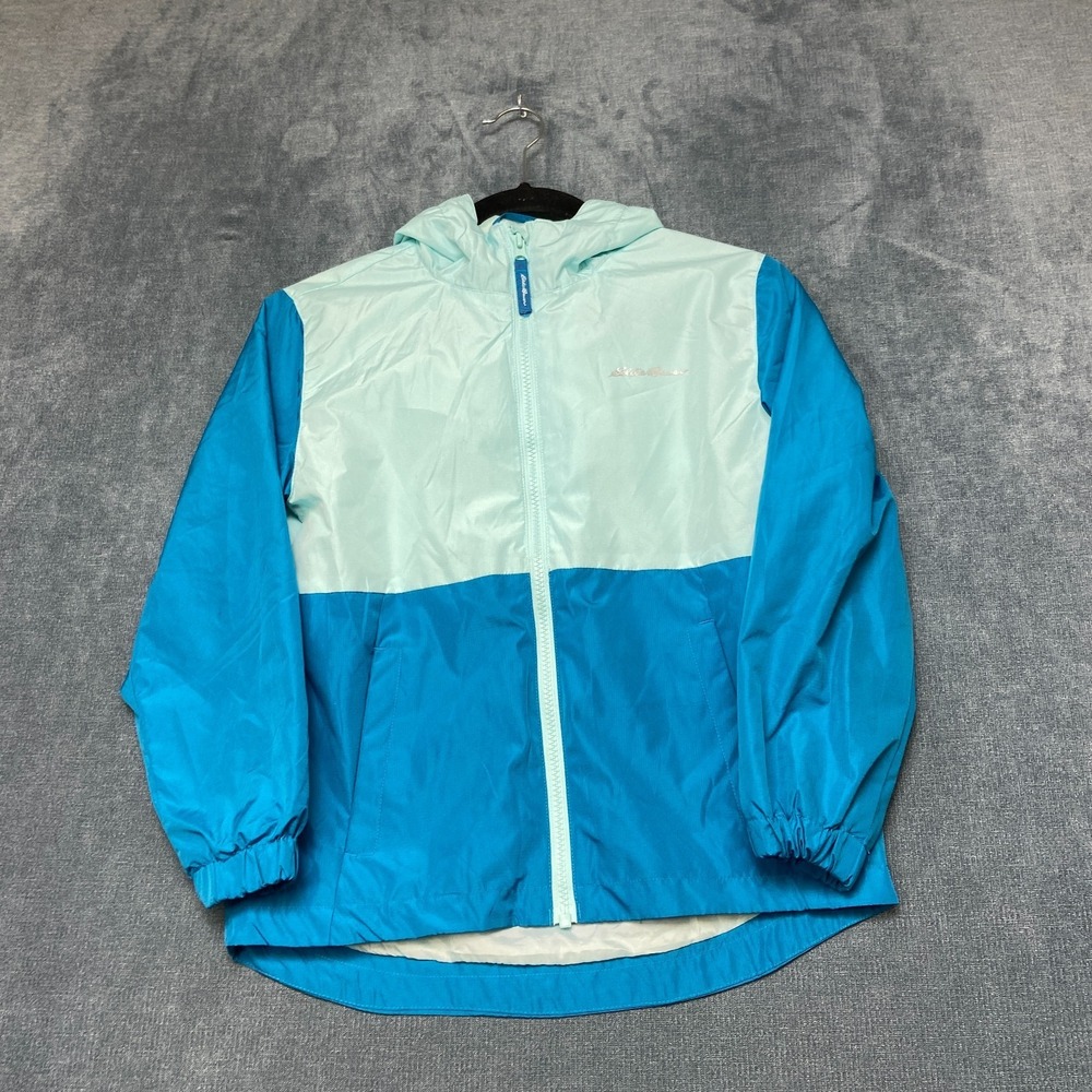Eddie Bauer Lone Peak 3-In-1 Jacket Kids Girls Small Blue Hooded Logo Full Zip
